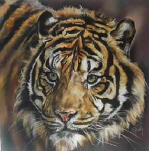 tigre pastel mat 80x80